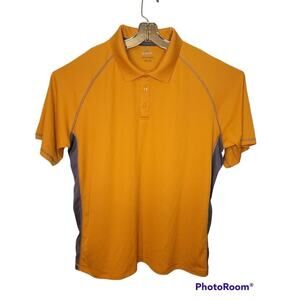 Red Head Brand Co Men’s Polo Shirt 2XL Yellow Gray Colorblock Outdoor Casual